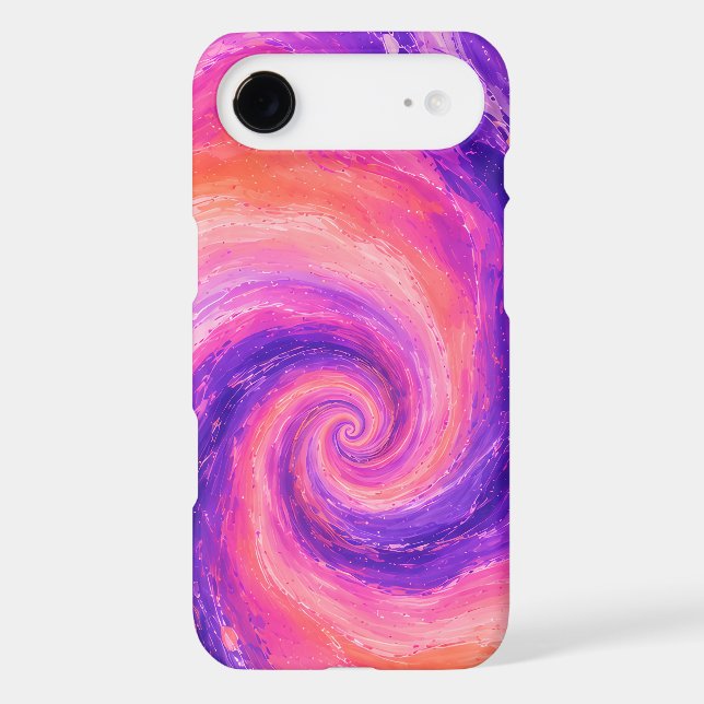 Abstract Pink Purple Vortex Case-Mate iPhone Case (Back)