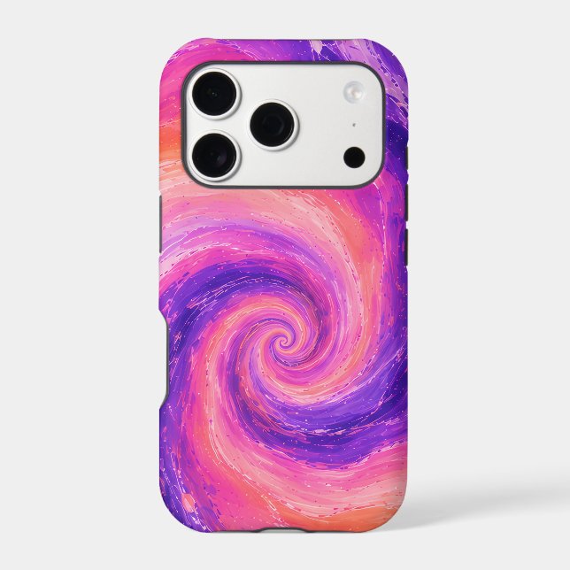 Abstract Pink Purple Vortex Case-Mate iPhone Case (Back)