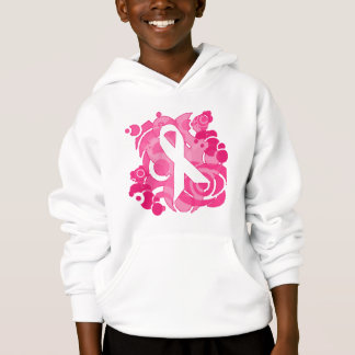 Abstract Pink Ribbon Products Hoodie