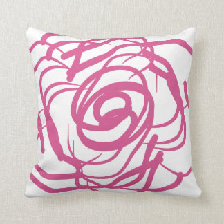Abstract Pink Roses-Decor Pillow