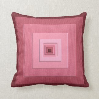 Abstract Pink Tiles Throw Pillow