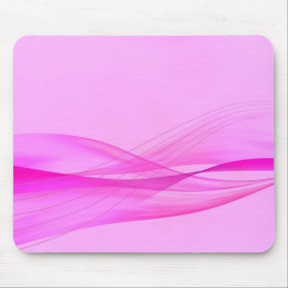Abstract Pink Waves Mouse Pad