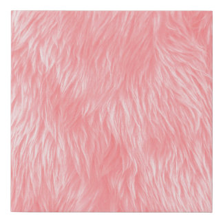 Abstract Pink wool , fabric background Faux Canvas Print