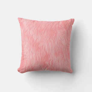 Abstract Pink wool , fabric background Throw Pillow