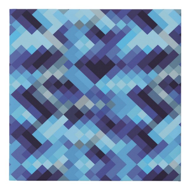  abstract pixel pattern background pixel,abstract, faux canvas print (Front)