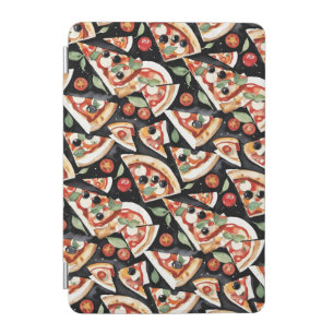 Abstract Pizza Slices On A Black Background iPad Mini Cover