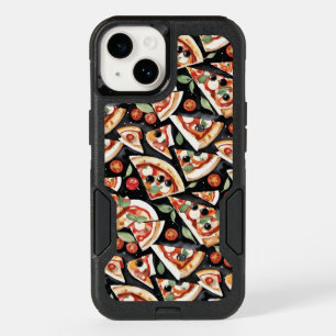 Abstract Pizza Slices On A Black Background OtterBox iPhone 14 Case