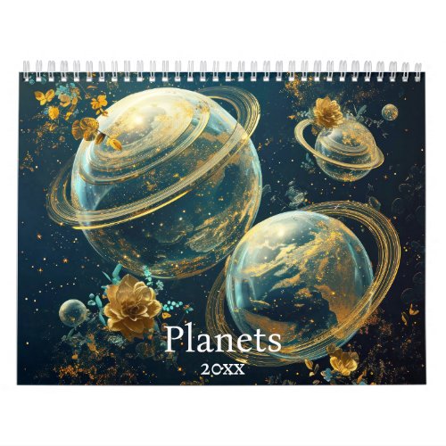 Abstract Planets and Galaxy Calendar