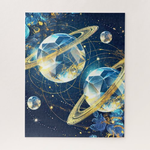 Abstract Planets and Galaxy Jigsaw Puzzle