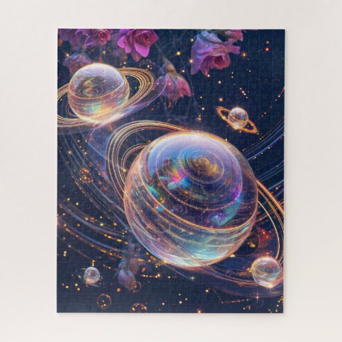 Abstract Planets and Galaxy Jigsaw Puzzle