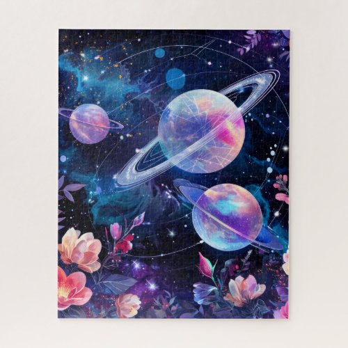 Abstract Planets and Galaxy Jigsaw Puzzle