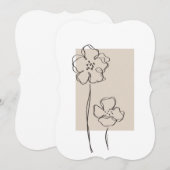 Abstract plant art design (Front/Back)
