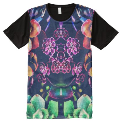 Abstract Plant Life All-Over-Print T-Shirt