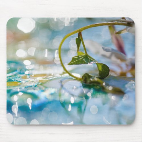 Abstract Plant Water Mouse Pad