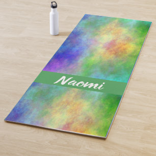Abstract Plasma Clouds Yoga Mat