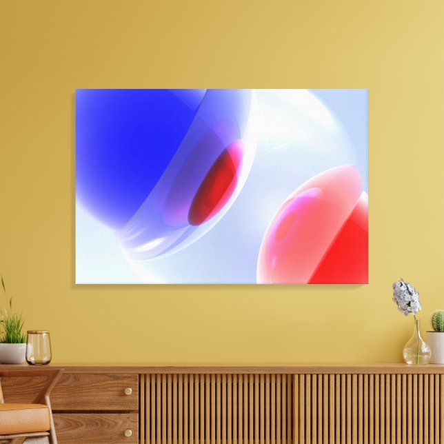Abstract plastic attraction - Digital Art Canvas Print (Insitu(LivingRoom))