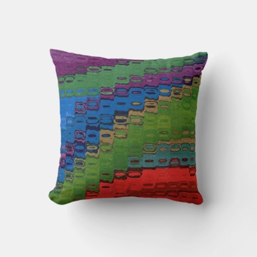 Abstract Playful Color Pillow