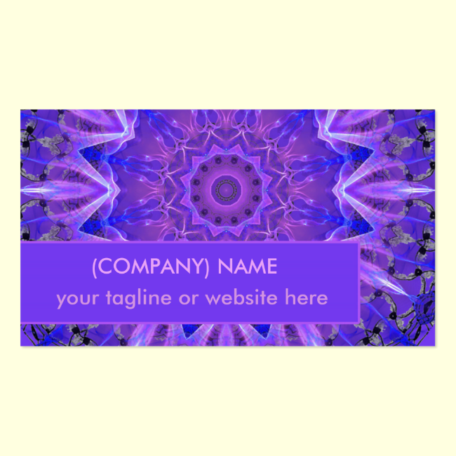 Abstract Plum Crystal Palace Lattice Lace Mandala Double-Sided Standard Business Cards (Pack Of 100)