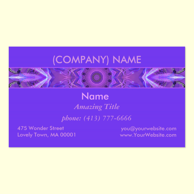 Abstract Plum Ice Crystal Palace Lattice Lace Double-Sided Standard Business Cards (Pack Of 100)