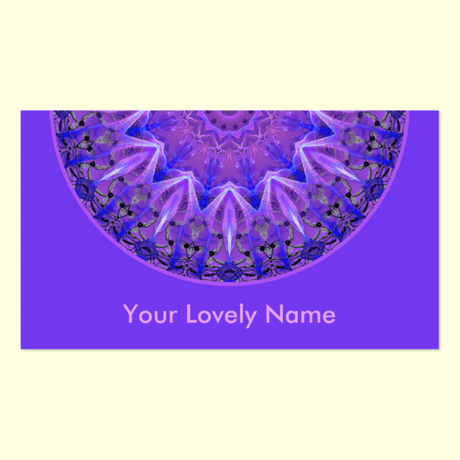 Abstract Plum Ice Crystal Palace Lattice Purple Double-Sided Standard Business Cards (Pack Of 100)