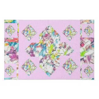Abstract Plus Sign Carnation Art (Floating)