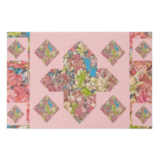 Abstract Plus Sign Carnation Canvas Print (Beauty)