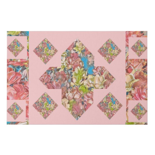 Abstract Plus Sign Carnation Canvas Print (Beauty) (Front)
