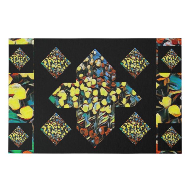 Abstract Plus Sign Tulip Canvas Art (Dreaming) (Front)