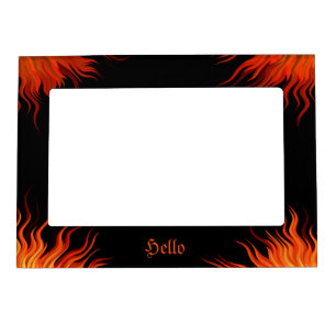 Abstract poligonal Lowpoly gradient design Magnetic Frame