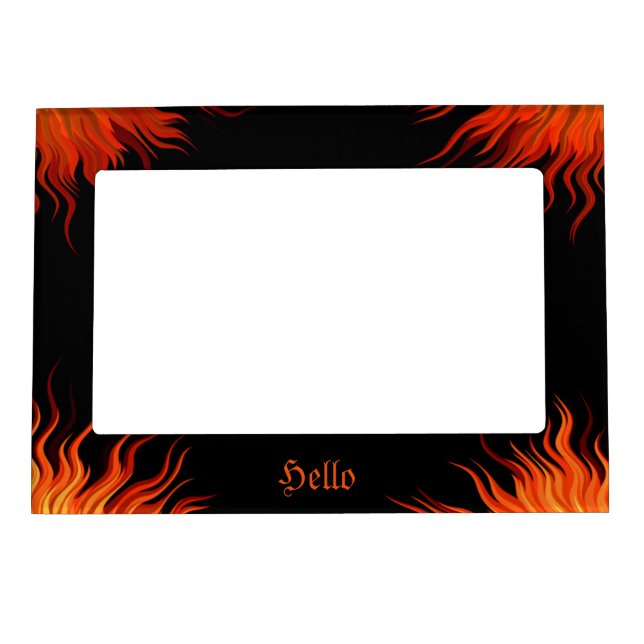 Abstract poligonal Lowpoly gradient design Magnetic Frame (Front)