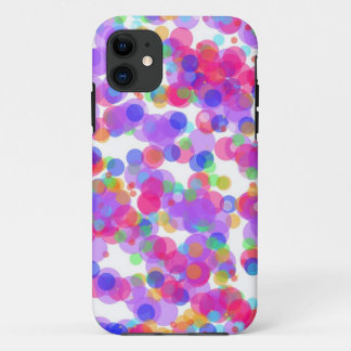abstract polka dots iPhone 11 case