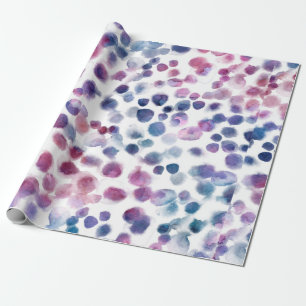Abstract polka dots seamless pattern in pastel col wrapping paper