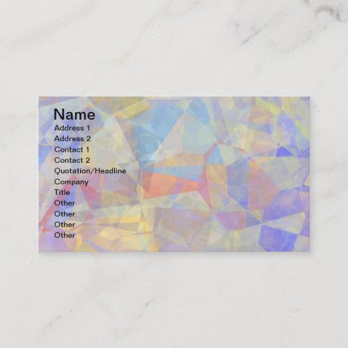 Abstract Polygons 36 Business Cards