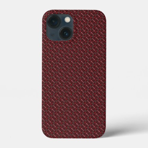 Abstract pomegranate seeds pattern iPhone 13 mini case