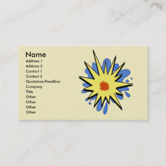 Abstract POP , , Add Text Business Card