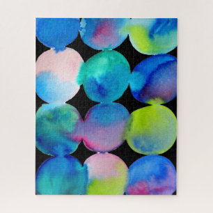 Abstract pop art color blobs jigsaw puzzle