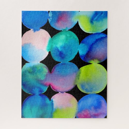 Abstract pop art color blobs jigsaw puzzle