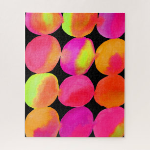 Abstract pop art color blobs jigsaw puzzle