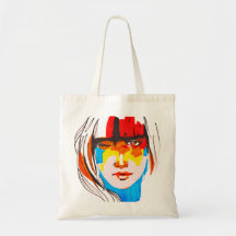 Abstract Pop Art Female Portrait