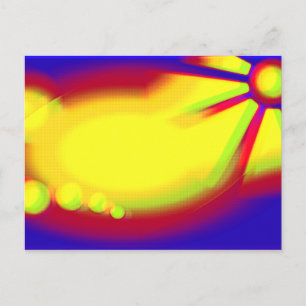 abstract pop art grunge postcard