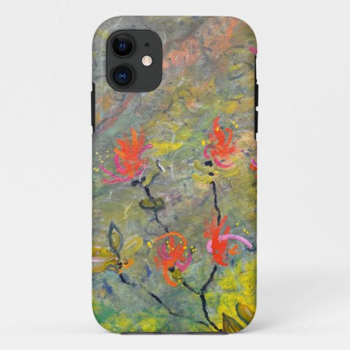 Abstract Poppies iPhone 11 Case