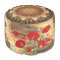 Abstract Poppies Sturdy Spun Polyester Round Pouf
