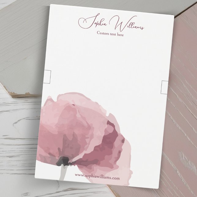 Abstract Poppy Bracelet Jewelry Display Card (bracelet display card, cut outs on each side to hold bracelet)