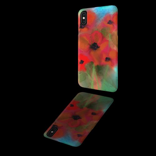 Abstract Poppy iPhone XS Max Case