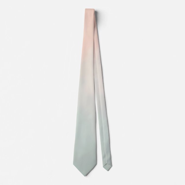 Abstract Popular Blush Pink Mint Collection Neck Tie (Front)