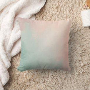 Abstract Popular Blush Pink Mint Collection Throw Pillow
