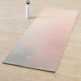 Abstract Popular Blush Pink Mint Collection Yoga Mat