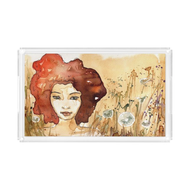 Abstract portrait 3 acrylic tray (Front)