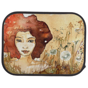 Abstract portrait 3 car floor mat