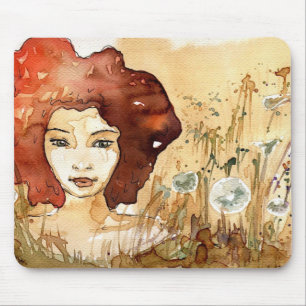 Abstract portrait 3 mouse pad